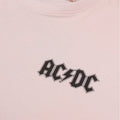 Blush Pink - Side - AC-DC Womens-Ladies 1982 Rock Tour Oversized T-Shirt