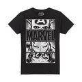 Black-Grey - Front - Marvel Mens Heroes Eyes Light T-Shirt