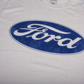Natural - Side - Ford Mens Logo Cotton T-Shirt