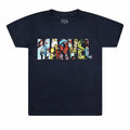 Navy - Front - Marvel Childrens Boys Characters Logo T-Shirt