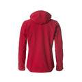 Red - Back - Clique Womens-Ladies Plain Soft Shell Jacket