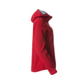 Red - Side - Clique Womens-Ladies Plain Soft Shell Jacket