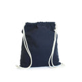 Navy - Front - United Bag Store Organic Cotton Drawstring Bag