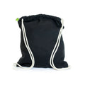 Black - Front - United Bag Store Organic Cotton Drawstring Bag