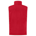 Red - Back - Clique Mens Softshell Padded Gilet