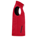 Red - Side - Clique Mens Softshell Padded Gilet