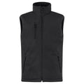 Black - Front - Clique Mens Softshell Padded Gilet