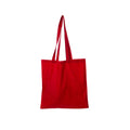 Red - Front - United Bag Store Cotton Long Handle Tote Bag