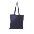 Navy - Front - United Bag Store Cotton Long Handle Tote Bag