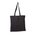 Black - Front - United Bag Store Cotton Long Handle Tote Bag