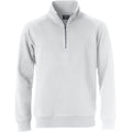 White - Front - Clique Unisex Adult Classic Half Zip Sweatshirt
