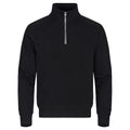 Black - Front - Clique Unisex Adult Classic Half Zip Sweatshirt