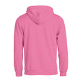 Bright Pink - Back - Clique Unisex Adult Basic Hoodie