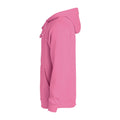 Bright Pink - Side - Clique Unisex Adult Basic Hoodie