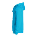 Turquoise - Side - Clique Unisex Adult Basic Hoodie