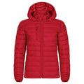 Red - Front - Clique Womens-Ladies Hudson Padded Jacket