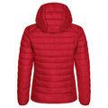 Red - Back - Clique Womens-Ladies Hudson Padded Jacket