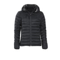 Black - Front - Clique Womens-Ladies Hudson Padded Jacket