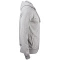 Grey Melange - Lifestyle - Clique Mens Premium Organic Cotton Full Zip Hoodie