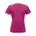 Bright Cerise - Back - Clique Womens-Ladies New Classic T-Shirt
