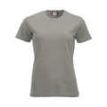 Silver - Front - Clique Womens-Ladies New Classic T-Shirt