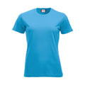 Turquoise - Front - Clique Womens-Ladies New Classic T-Shirt