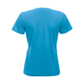 Turquoise - Back - Clique Womens-Ladies New Classic T-Shirt