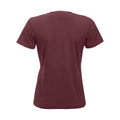 Burgundy - Back - Clique Womens-Ladies New Classic T-Shirt