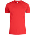 Red - Front - Clique Childrens-Kids Basic Active T-Shirt