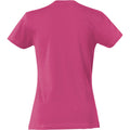 Bright Cerise - Back - Clique Womens-Ladies Plain T-Shirt