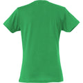 Apple Green - Back - Clique Womens-Ladies Plain T-Shirt