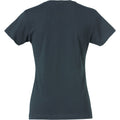 Dark Navy - Back - Clique Womens-Ladies Plain T-Shirt