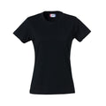 Black - Front - Clique Womens-Ladies Plain T-Shirt