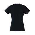 Black - Back - Clique Womens-Ladies Plain T-Shirt