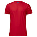 Red - Front - Projob Mens Spun Dyed T-Shirt