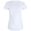White - Back - Clique Womens-Ladies Slub T-Shirt
