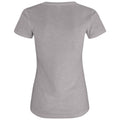Grey - Back - Clique Womens-Ladies Slub T-Shirt