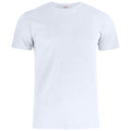 White - Front - Clique Mens Slub Fitted T-Shirt