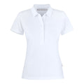 White - Front - James Harvest Womens-Ladies Sunset Polo Shirt