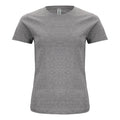 Grey Melange - Front - Clique Womens-Ladies Organic Cotton T-Shirt
