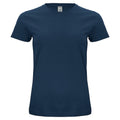 Navy - Front - Clique Womens-Ladies Organic Cotton T-Shirt