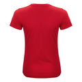 Red - Back - Clique Womens-Ladies Organic Cotton T-Shirt