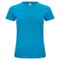 Turquoise - Front - Clique Womens-Ladies Organic Cotton T-Shirt