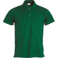 Bottle Green - Front - Clique Mens Basic Polo Shirt