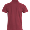 Burgundy - Back - Clique Mens Basic Polo Shirt