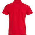 Red - Back - Clique Mens Basic Polo Shirt
