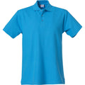 Turquoise - Front - Clique Mens Basic Polo Shirt