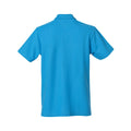 Turquoise - Back - Clique Mens Basic Polo Shirt
