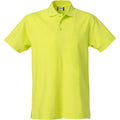 Visibility Green - Front - Clique Mens Basic Polo Shirt