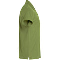 Army Green - Side - Clique Mens Basic Polo Shirt
